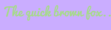 Image with Font Color A5DC86 and Background Color CAADFF